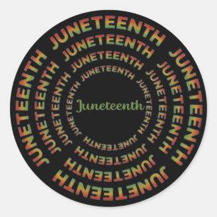 Juneteenth Classic Round Sticker