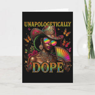 Juneteenth Cowgirl Unapologetically Drug Boots On Card