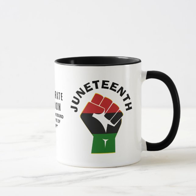 JUNETEENTH Custom Celebrate Freedom Mug (Right)