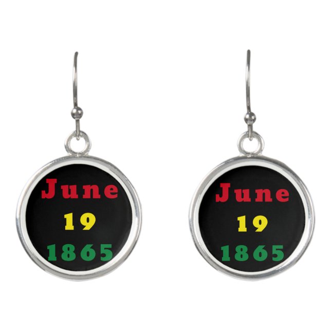 Juneteenth Date Earrings (Front)