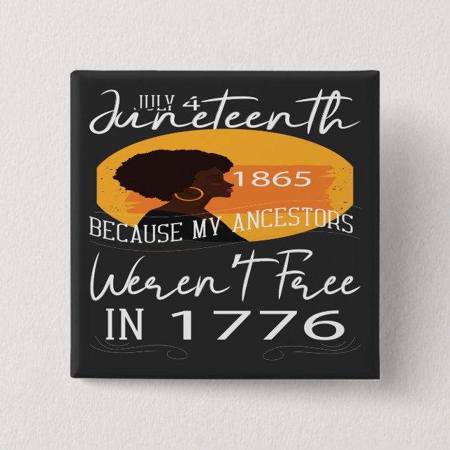 Juneteenth Day 1865 Button (Front)