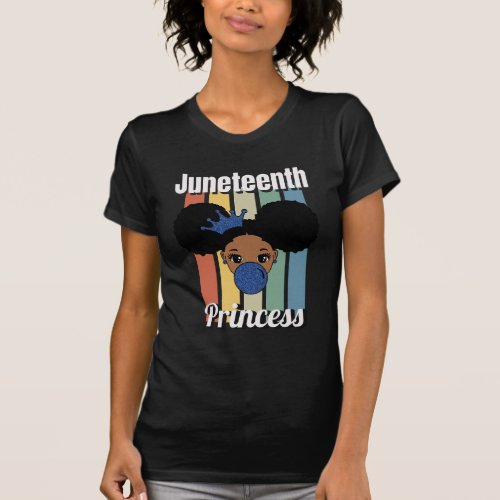 Juneteenth Day Celebration Afro Girl T_Shirt