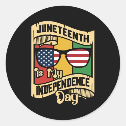 Juneteenth Day Classic Round Sticker