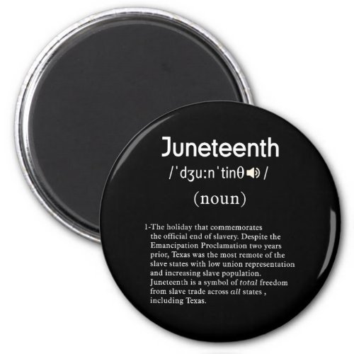 juneteenth definition circle magnet