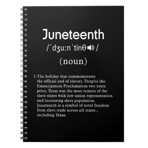 juneteenth definition notebook