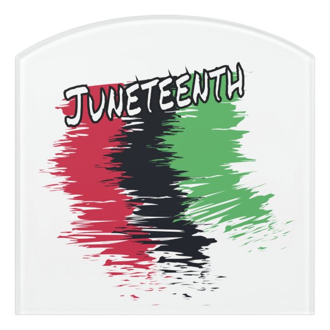 Juneteenth Door Sign (Contour Front)