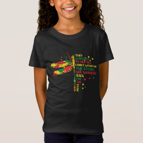 Juneteenth Dragonfly They Whispered To Her You Can T_Shirt