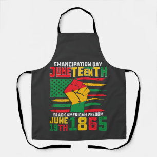 Juneteenth Emancipation Day Black American Freedom Apron
