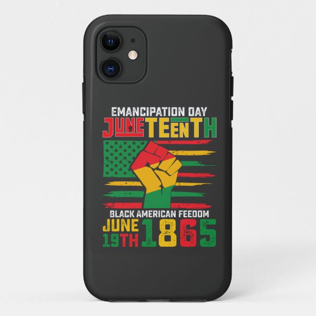 Juneteenth Emancipation Day Black American Freedom Case-Mate iPhone Case (Back)