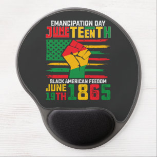 Juneteenth Emancipation Day Black American Freedom Gel Mouse Pad