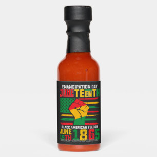 Juneteenth Emancipation Day Black American Freedom Hot Sauces
