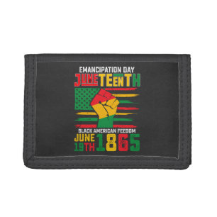 Juneteenth Emancipation Day Black American Freedom Trifold Wallet
