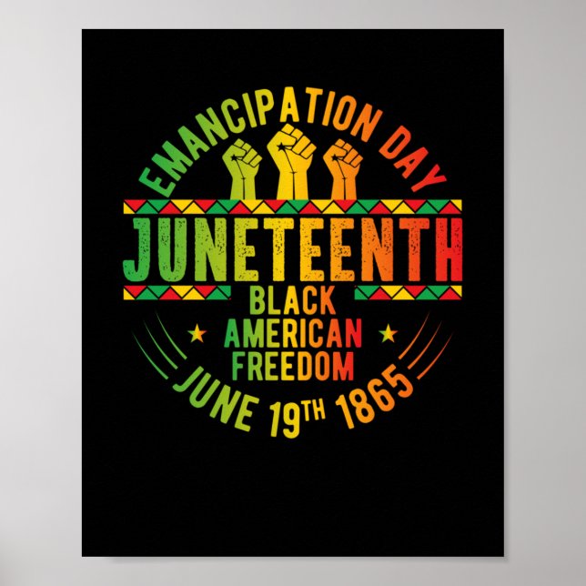 Juneteenth Emancipation Day Black History  Poster (Front)
