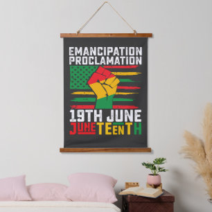 Juneteenth Emancipation Proclamation Black Freedom Hanging Tapestry