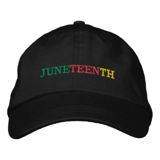 JUNETEENTH  EMBROIDERED BASEBALL CAP