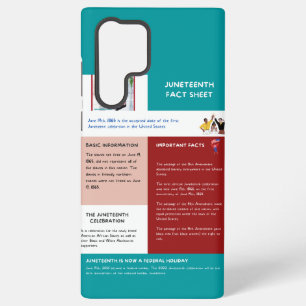 Juneteenth Fact Sheet Samsung Galaxy S22 Ultra Case