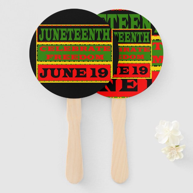 Juneteenth Fan (Front and Back)