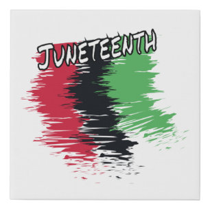 Juneteenth Faux Canvas Print