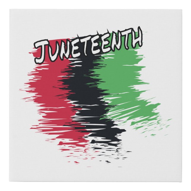 Juneteenth Faux Canvas Print (Front)