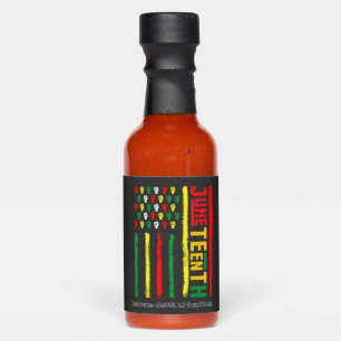 Juneteenth Flag Celebrating Black Freedom 1865 Hot Sauces