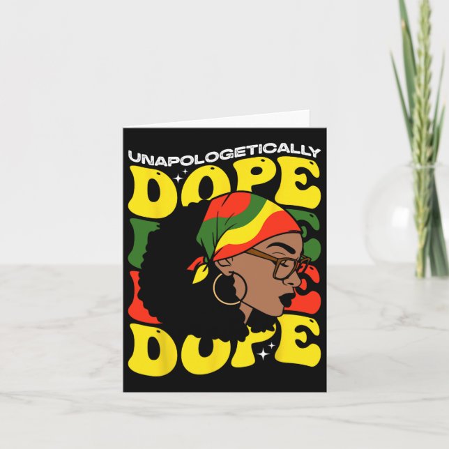 Juneteenth Flag Celebrating Black Freedom Juneteen Card (Front)