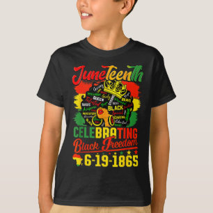 Juneteenth Flag Celebrating Black Freedom Juneteen T-Shirt
