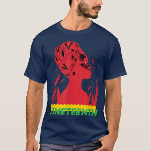 JUNETEENTH Flag Freeish Since 1865 Black History M T-Shirt