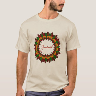 Juneteenth floral mandala African-inspired colors T-Shirt