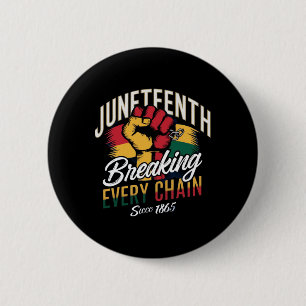 Juneteenth For African American Freedom 1865 Button