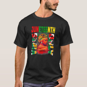 Juneteenth For Women Afro Melanin Black Girl Magic T-Shirt