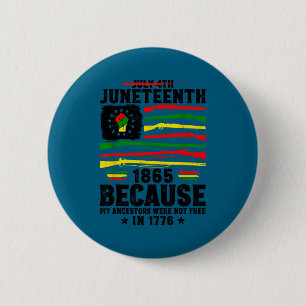 Juneteenth freedom 1865 rights african black pride button