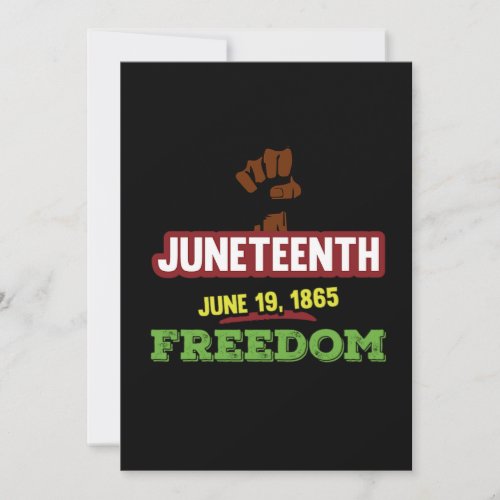 Juneteenth Freedom Black Emancipation Day BlackPn Save The Date