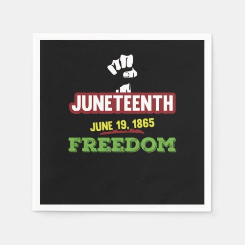 Juneteenth Freedom Black Emancipation Day Jean Bap Napkins