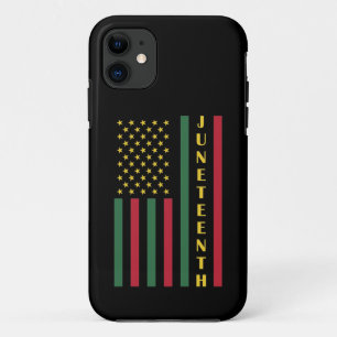 Juneteenth Freedom Celebration USA American Flag iPhone 11 Case