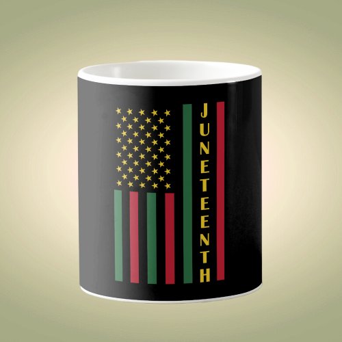 Juneteenth Freedom Celebration USA American Flag Coffee Mug