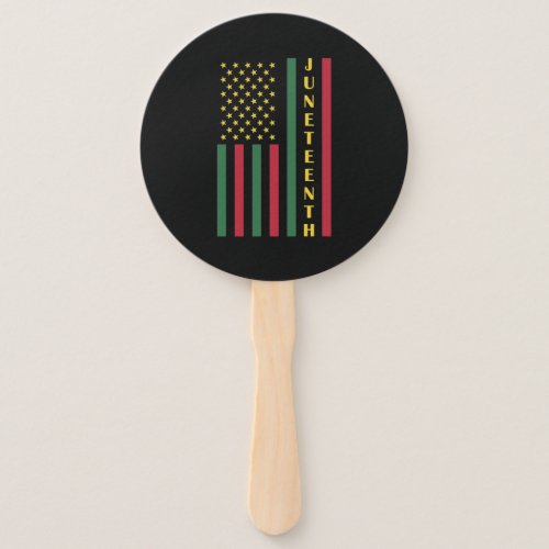 Juneteenth Freedom Celebration USA American Flag Hand Fan