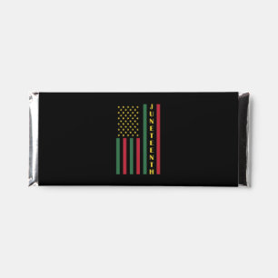 Juneteenth Freedom Celebration USA American Flag Hershey Bar Favors
