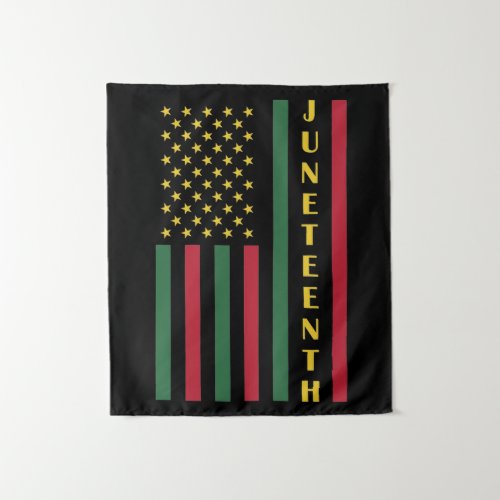 Juneteenth Freedom Celebration USA American Flag Tapestry