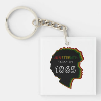 Juneteenth Freedom Day 1865 Celebration Design Keychain