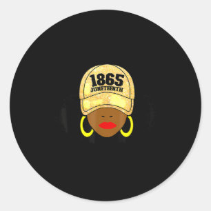 Juneteenth Freedom Day African American June 19th Classic Round Sticker
