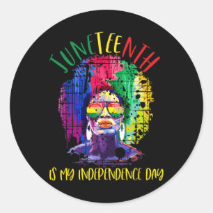 Juneteenth Freedom Day African American June 19th Classic Round Sticker