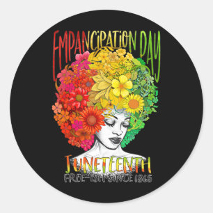 Juneteenth Freedom Day African American June 19th Classic Round Sticker