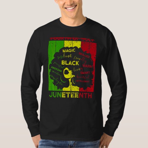 Juneteenth Freedom Day African American June 19th  T_Shirt