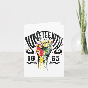 Juneteenth Freedom Day Afro African American June Card