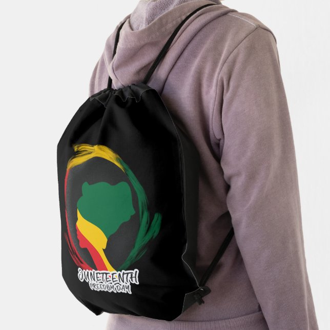 Juneteenth Freedom Day Black History  Drawstring Bag (Insitu)