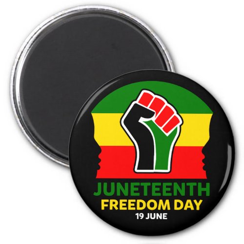 Juneteenth Freedom Day Black History   Magnet