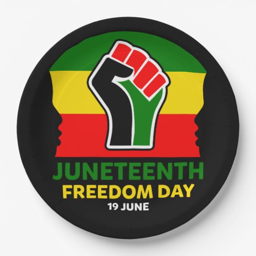 Juneteenth Freedom Day Black History  Paper Plates