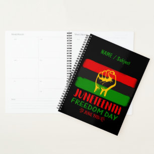 Juneteenth Freedom Day Black History Planner
