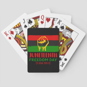 Juneteenth Freedom Day Black History Poker Cards