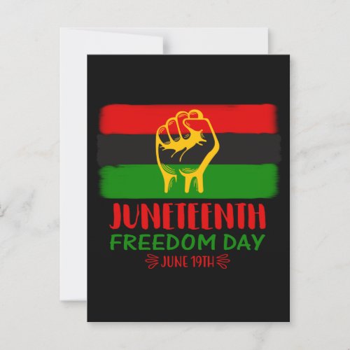 Juneteenth Freedom Day Black History  Postcard